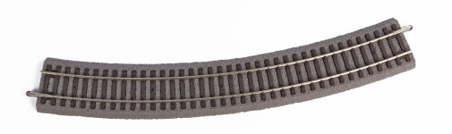 PIKO 55414 - H0 - Gebogenes Gleis mit Bettung R4 546 mm